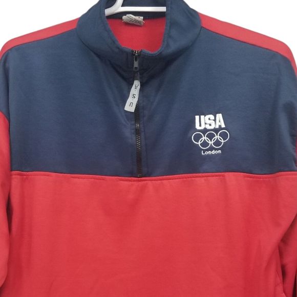 United States Olympic Committee Women XLarge Jacket Zip Track Light Athletic USA - Picture 4 of 9